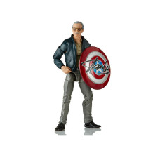Marvel Legends Фигурка Стэн Ли со щитом Капитана Америка
