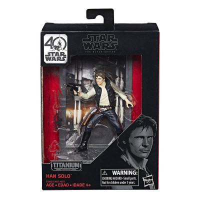 Фигурка Хан Соло Star Wars 40th Anniversary Black Series Die-Cast