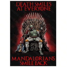 Star Wars Постер Боба Фетт на Железном троне