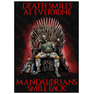 Звездные Войны Постер Звездные Войны постер Боба Фетт на Железном троне