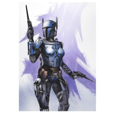 Star Wars постер Мандалорская девушка 