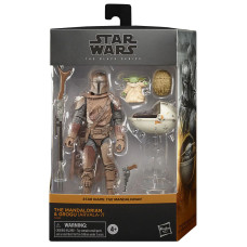 Star Wars Mandalorian Фигурка Мандалорец и малыш Грогу (Arvala-7)