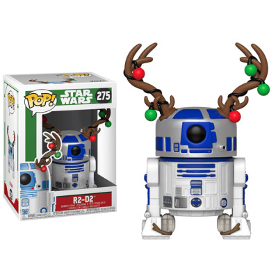 Funko POP! Новогодняя фигурка дроида R2-D2 в костюме Оленя 