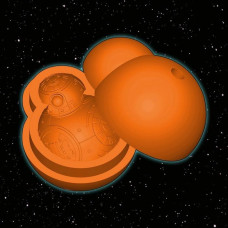 Star Wars силиконовая форма в виде дроида BB-8