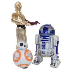 Star Wars Набор из трех фигурок дроидов C-3PO, R2-D2 и BB-8 