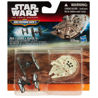 Star Wars The Force Awakens Micro Machine Vehicles First Order Tie Fighter Attack