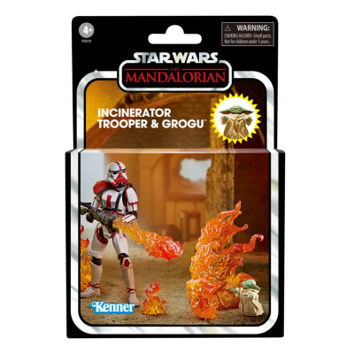 Star Wars Vintage Collection Фигурка Имперский Штурмовик  огнеметчик и малыш Грогу