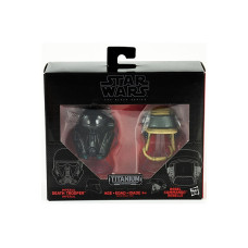 Star Wars Набор из двух металлических шлемов Штурмовик смерти и Коммандос Повстанцев из фильма "Изгой один"